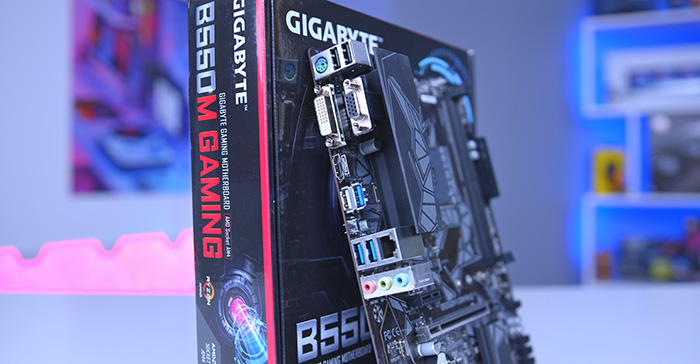 Gigabyte B550M Gaming - Rear IO