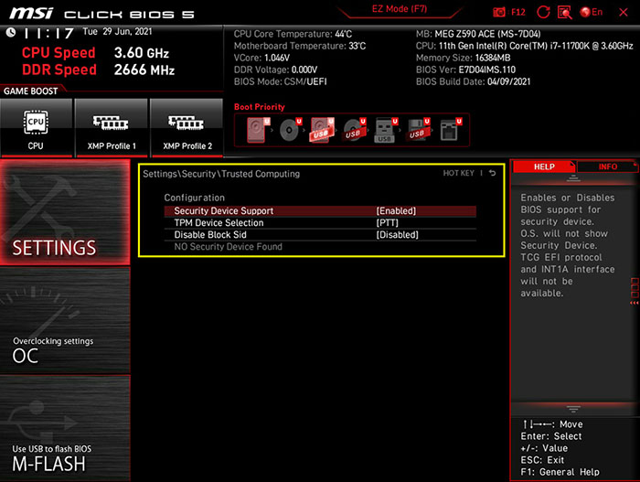 Enable TPM 2.0 - How to Install Windows Guide