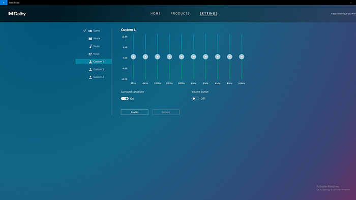 Custom Profiles - Dolby Access Setups