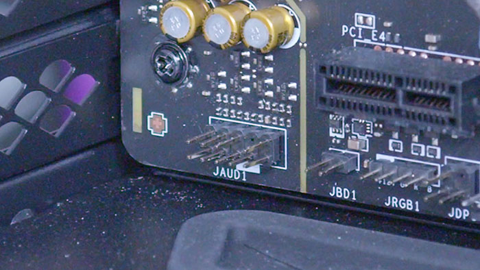 HD Audio Connector Before - How to Plug In Front Panel Connectors