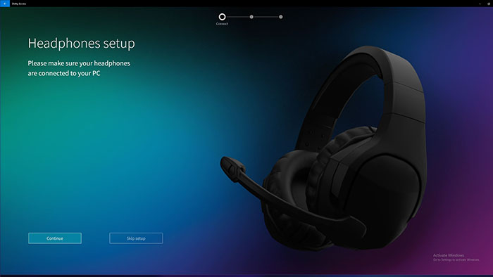 Setup Headphones 2 - Dolby Access Setup