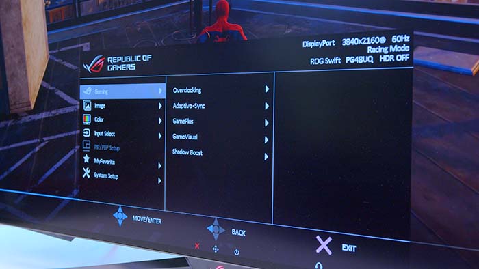ASUS ROG Swift Monitor Settings