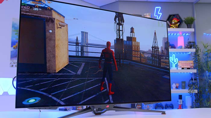 ASUS ROG Swift Spiderman Benchmark Wide