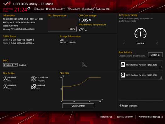 ASUS X670 EZ Mode