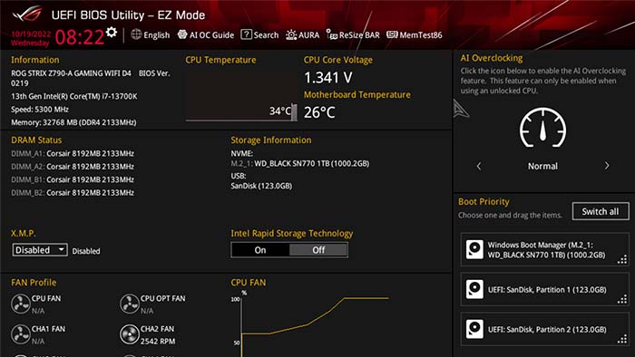 ASUS Z790 HERO EZ Mode