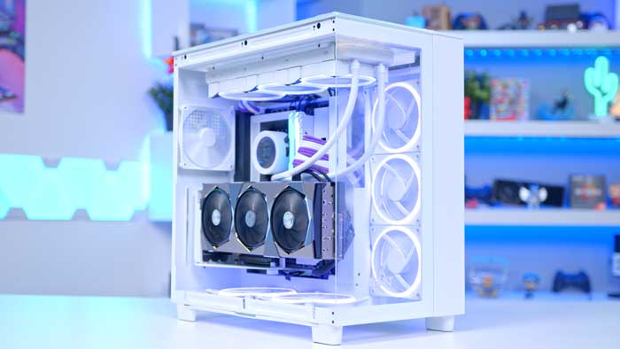 NZXT H9 Elite White Build : r/NZXT