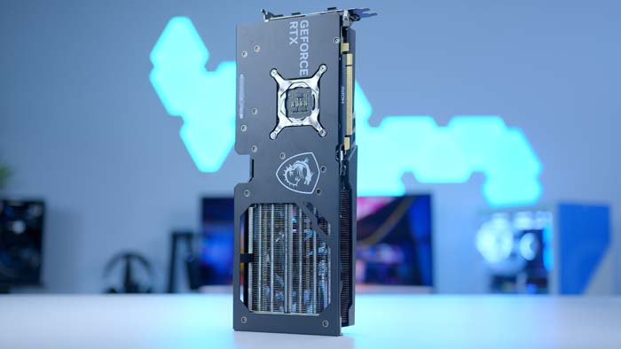 MSI 4070 Gaming X Trio Backplate Vertical