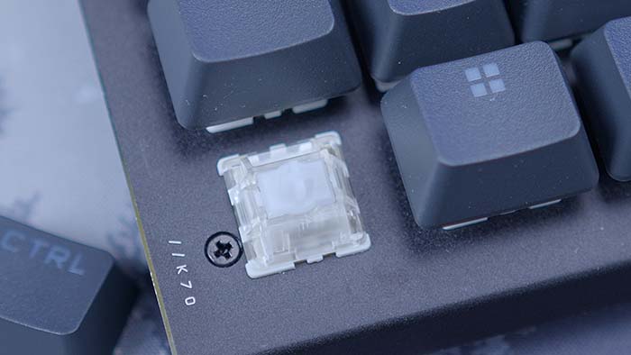 Corsair K70 Max Keyboard Switch Zoomed