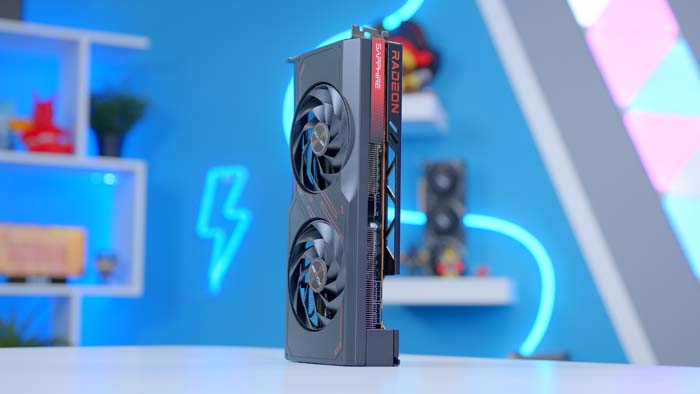 Sapphire Pulse 7700 XT Vertical Angled