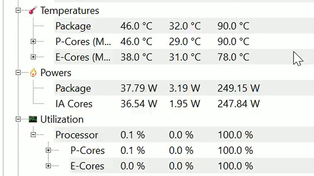 MSI MAG CoreLiquid E360 Cinebench Single Core