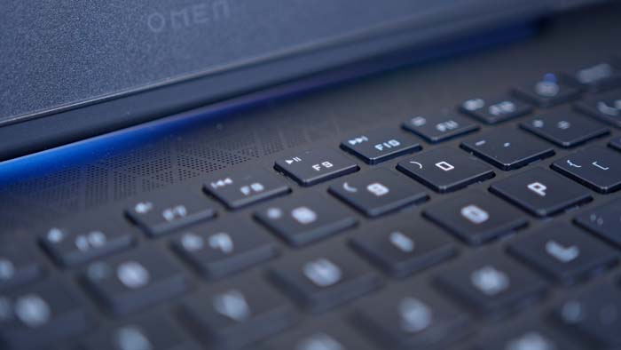 HP Omen 16 Gaming Laptop keyboard close