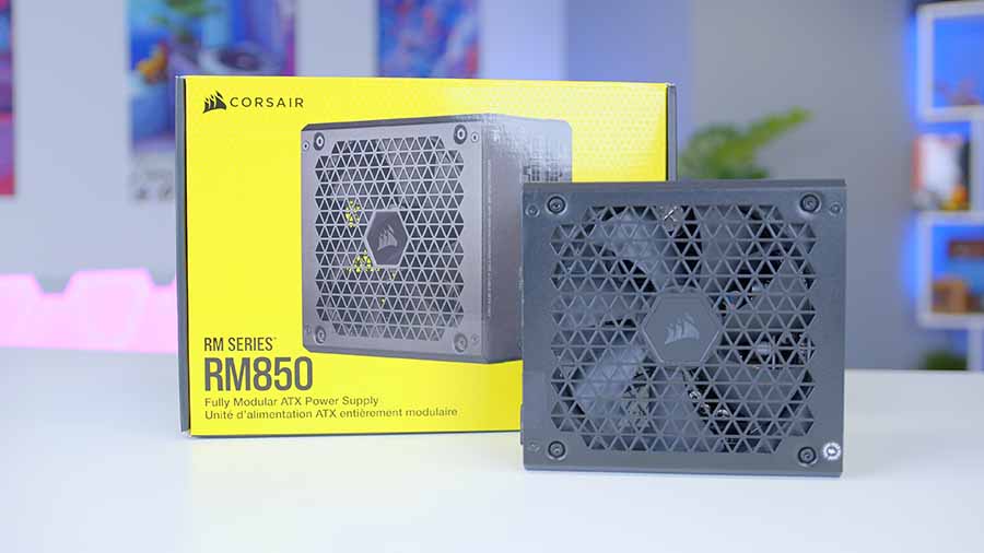 Unboxing Corsair RM850e Fully Modular Low-Noise ATX Power Supply 