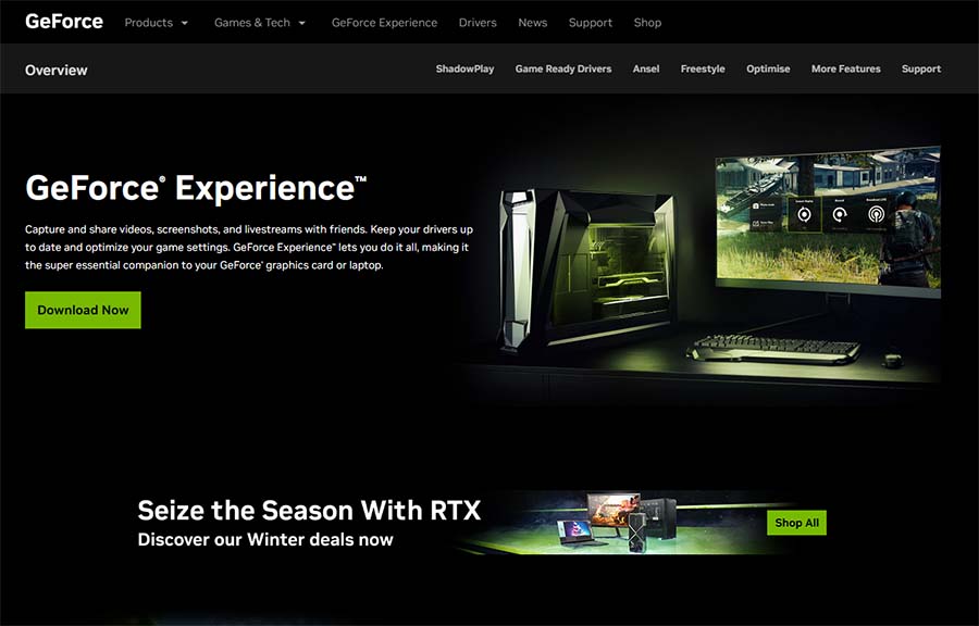 NVIDIA GeForce Experience drivers
