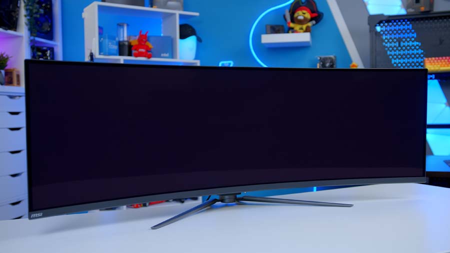 MSI MPG 491CQP QD-OLED Angled Blank