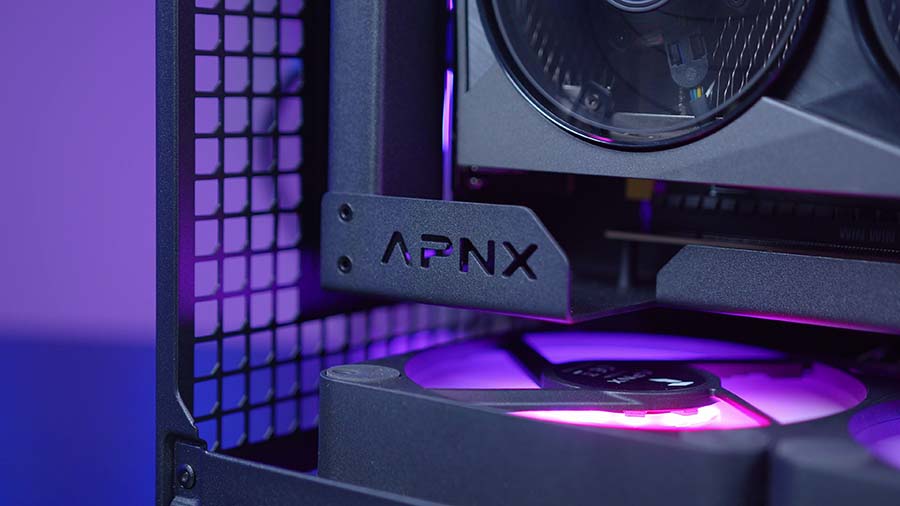 MPI_APNX V1 + 4070 Ti SUPER Vertical GPU Mount