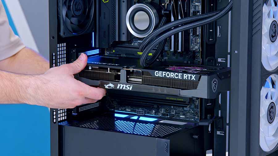 MPI_MSI MPG Velox 300R Airflow PZ GPU Install