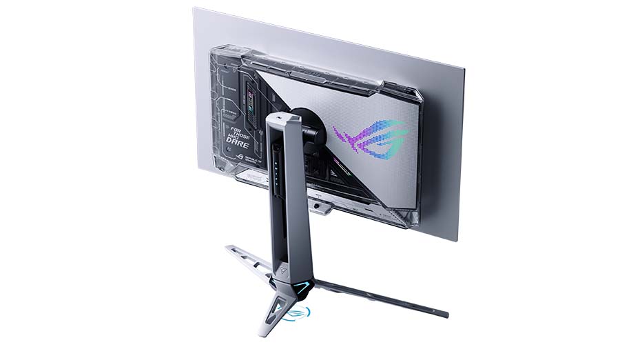 ASUS ROG Swift OLED PG27AQWP-W Rear