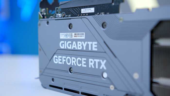 Gigabyte Gaming OC RTX 4060 Ti Backplate Logo
