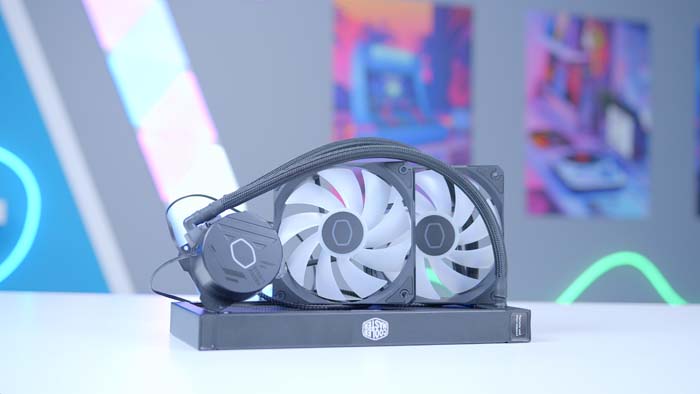 Cooler Master MasterLiquid 240L Core ARGB Fans on Radiator