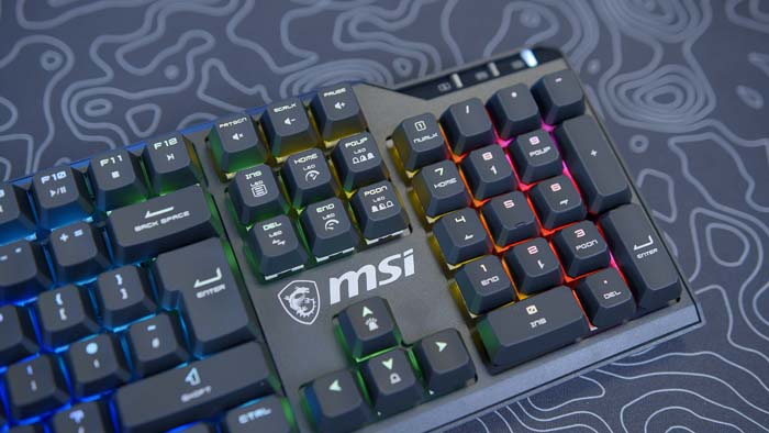 MSI Vigor GK41 Right Side RGB Wide