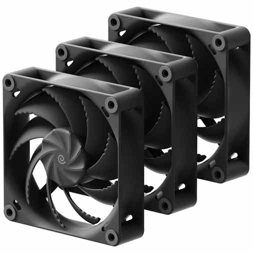 PI_HAVN H12 Black PWM Triple Fan Pack - 120mm