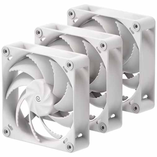 PI_HAVN H12 White PWM Triple Fan Pack - 120mm