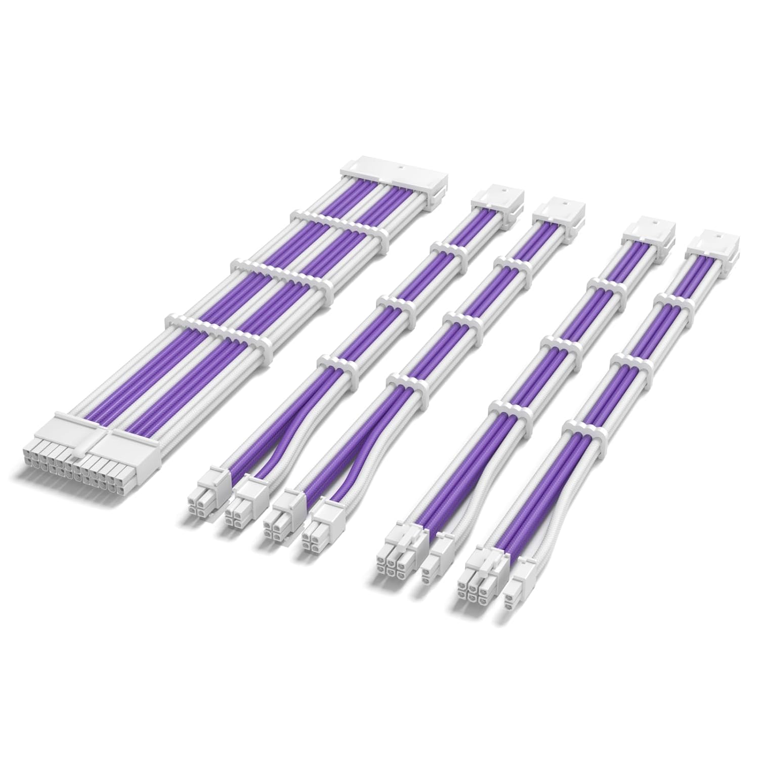 PI_White and Purple Cable Extentions HYTE X50 Build