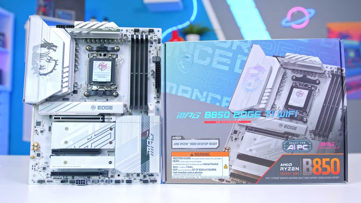 MSI MPG B850 Edge Ti WiFi motherboard
