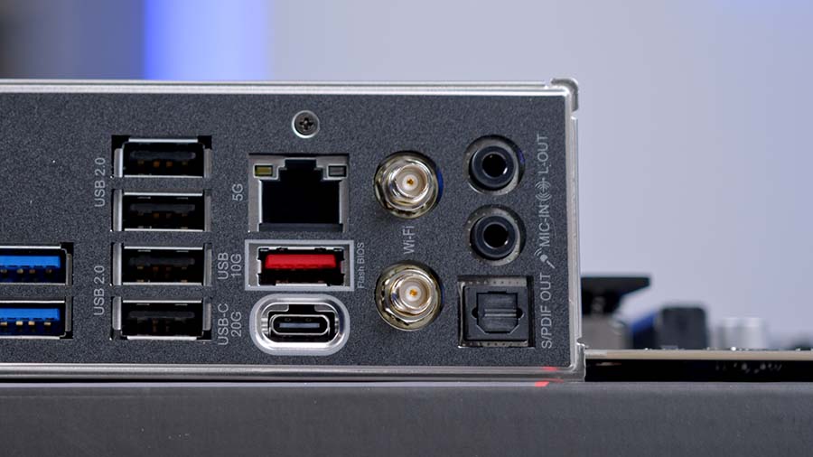 MPI_MSI MAG B850 TOMAHAWK WIFI Networking Ports