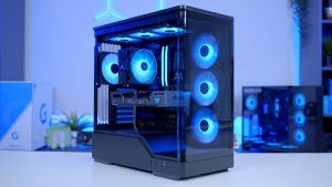 AMD's RX 9060 XT and Ryzen 5 9600X deliver high-performance gaming for 1080p and 1440p; 16GB frame buffer enhances performance.